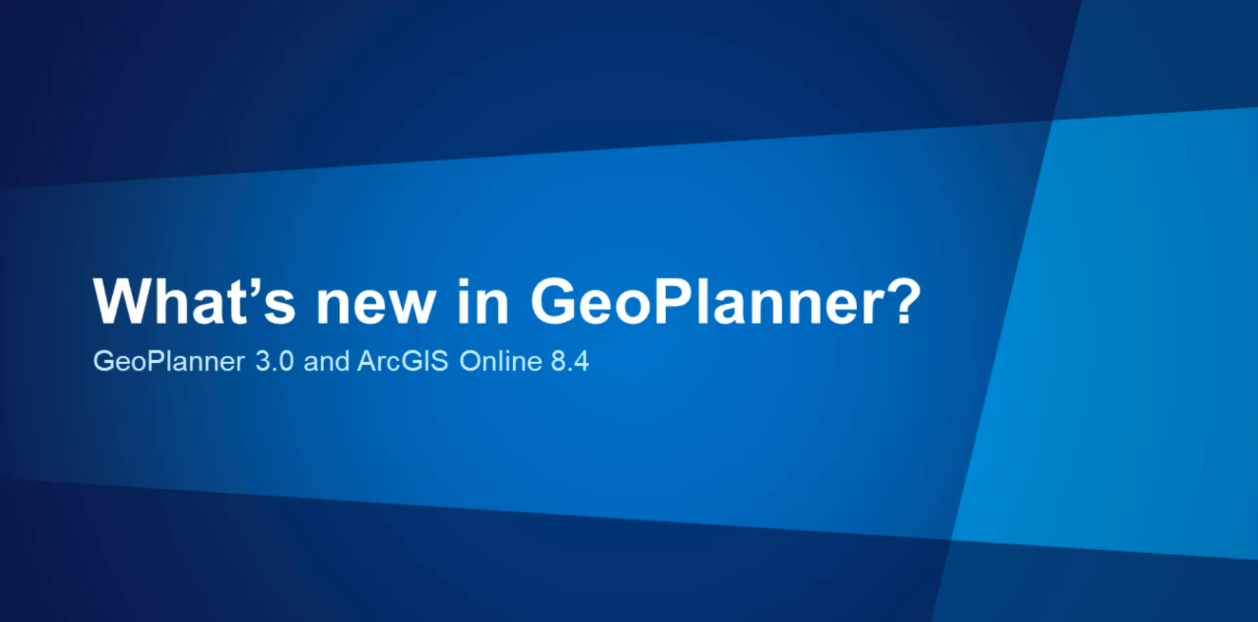 Novedades de GeoPlanner 3.3 - Ver en la Comunidad de Esri