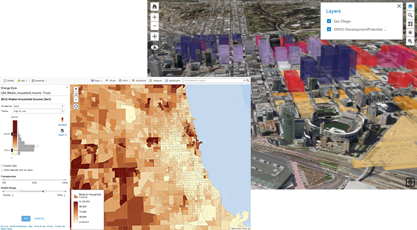 Ejemplo de mapa y escena Ejemplo de mapa y escena