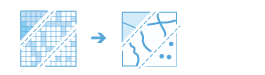 Flujo de trabajo de Convertir ráster a entidad Flujo de trabajo de Convertir ráster a entidad