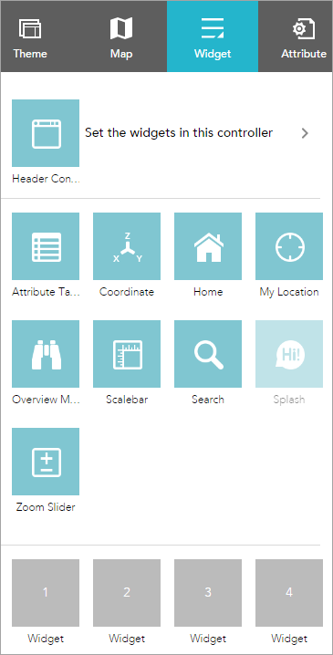 Pestaña Widget Pestaña Widget